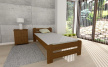 Posteľ Union dub 80x200 + zdravotné matrace VitalityT25 rošt