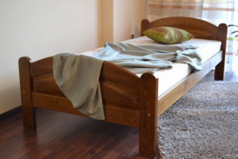 Posteľ z masívu borovice Bella 90x200 cm - DUB + rošt ZADARMO