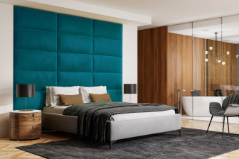 Čalúnený nástenný panel 30x30x5 cm -11