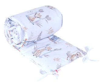 Ochranný mantinel do postieľky - safari na hojdačke