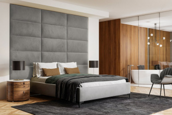 Čalúnený nástenný panel 30x30x5 cm -16