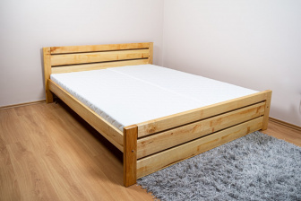 Postel Olivie 160/200 cm s roštem - masiv jelša 4 cm