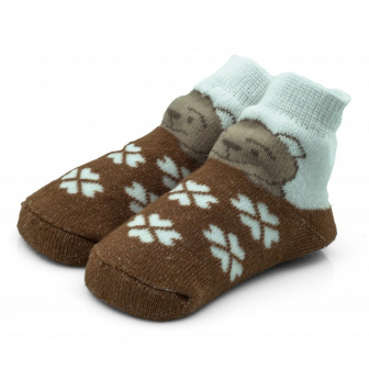 Dojčenské ponožky 0-6 mesiacov TBS027 - hnedá