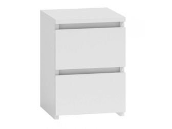 Nočný stolík Keri - biela mat