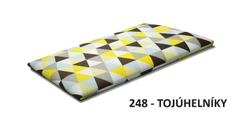 Detský nástenný panel Classic - trojuholníky žlté