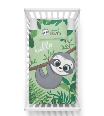 Obliečky do postieľky z bambusového vlákna 100x135 cm - Leňochod