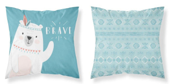 Detské obliečky na vankúš 40x40 cm - Medveď / modrá