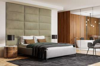 Čalúnený nástenný panel 40x30x3 cm - 03