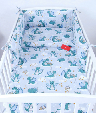 Súprava do postielky 3 diely - dráčikovia