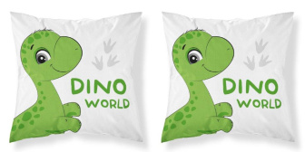 Detské obliečky na vankúš 40x40 cm - Dino