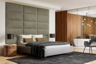 Čalúnený nástenný panel 40x30x3 cm - 04