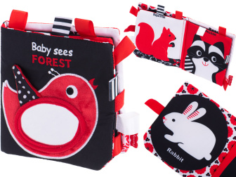 Kontrastná knižka sova - zvieratká