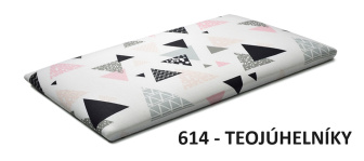 Detský nástenný panel Classic - trojuholníky ružové