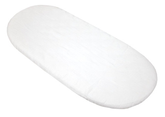 Mušelínové prestieradlo do kočíka / biela