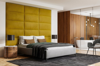 Čalúnený nástenný panel 40x30x5 cm -07