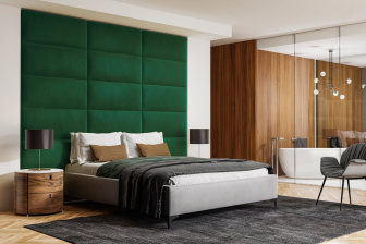 Čalúnený nástenný panel 40x30x5 cm -08