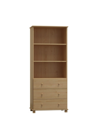 Policový regál z masívu borovice 96 90/190/42 cm