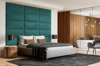 Čalúnený nástenný panel 30x30x5 cm -09