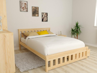 Posteľ z masívu Abby 120x200 cm + matrac Super-flex + rošt ZADARMO