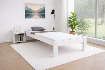 Zvýšená posteľ Celle  biela 80 x 200 cm + rošt