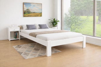 Zvýšená posteľ Celle biela 180 x 200 cm + rošt