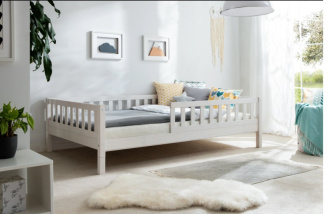 Posteľ Montessori Adele biela 80x180 cm + rošt ZADARMO