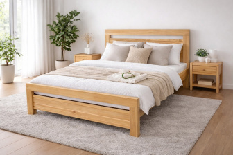 Posteľ z masívu borovice 3,5 cm Nova 140x200 cm + rošt ZADARMO