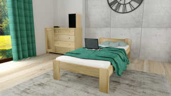 Posteľ z masívu Anetka 80 x 200 cm + matrac Optimal 10cm + rošt ZADARMO