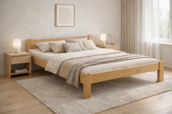 Posteľ z masívu Anetka 180 x 200 cm + matrac Optimal 15cm + rošt ZADARMO