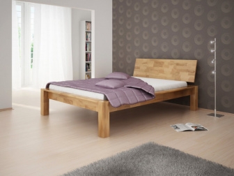 Posteľ Aalborg 180/200 cm masiv buk + rošt ZADARMO