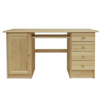 Písací stôl  B-02 2KSD - masív borovica