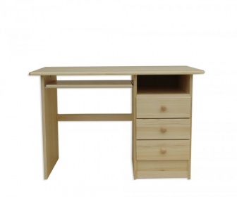 Písací stôl  B-03 3S - masív borovica