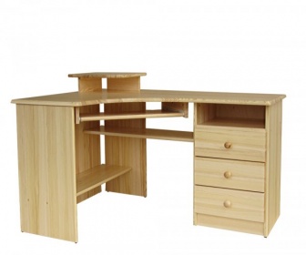 Psací stol masív borovica B07 pravé