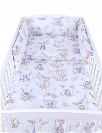 Súprava do postielky 3 diely - safari na hojdačke