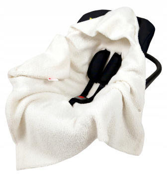 Zavinovacia deka do autosedačky - ecru