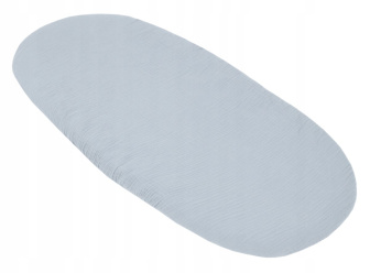 Mušelínové prestieradlo do kočíka / sivá