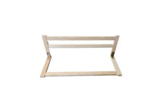 Zásuvná ochranná bariérka do postele z borovice - 110 cm