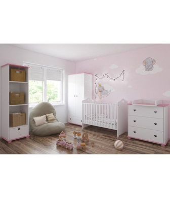 Postieľka 120/60 cm Beáta - biela - 2v1