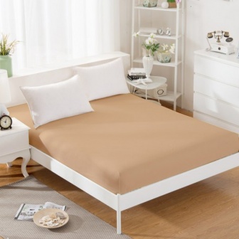 Jersey plachta s gumkou 180/200 cm ECONOMY - béžová