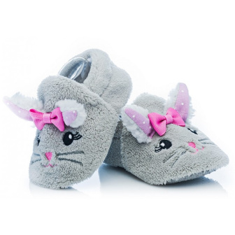 Dojčenské capáčky 6-12 mesiacov - BFU 038 - šedá