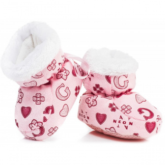 Dojčenské capáčky 0-6 měsíců BFU 055 - pink