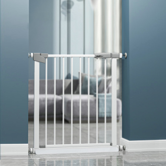 Zábrana Pupyhou 104-111 cm - dvere/schody - biela