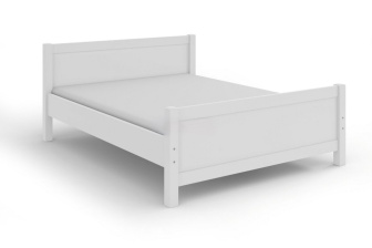 Posteľ z masívu Antoaneta 180x200 cm - BIELA+ rošt ZADARMO