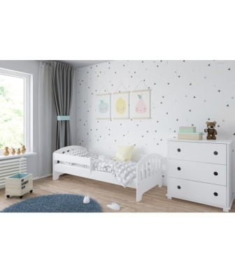 Posteľ  Kvido 160/80 cm - biela + matrace