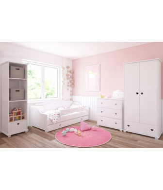 Posteľ  Zina 180/80 cm - biela + matrace