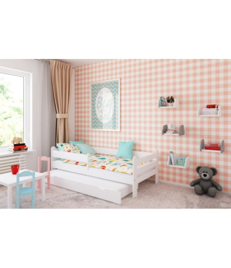 Posteľ Ronda 80/180 cm - biela + šuplík