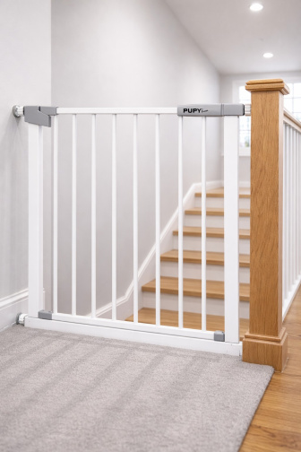 Zábrana Pupyhou 76-83 cm - dvere/schody - biela