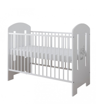 Postieľka 120/60 cm Gilda - biela - 2v1