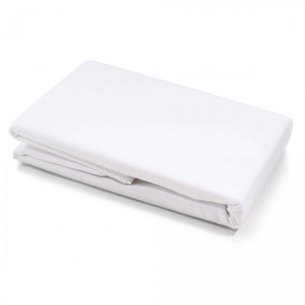 Plachta bavlna s gumkou 180/80 cm - biela