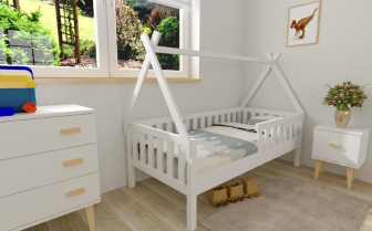 Posteľ z masívu Pavlík 80/180 + rošt ZADARMO - biela